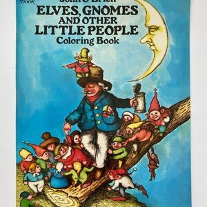Elves, Gnomes, and Other Little People Coloring Book by John A. O'Brien NEW